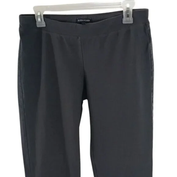 Eileen Fisher Womens Straight Leg Pants Stretch Pull On Minimalist Size S - Picture 3 of 7